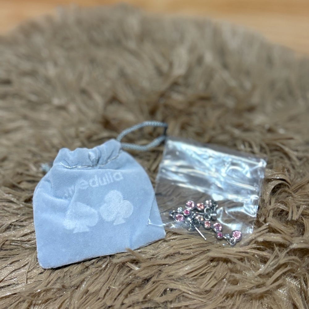 Elegant Pink Crystal Earrings